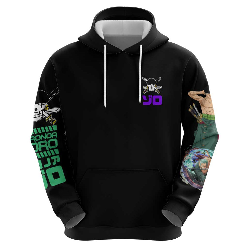 Roronoa Zoro V4 One Piece Hoodie Anime Style Roronoa Zoro V4 One Piece Hoodie Anime Style