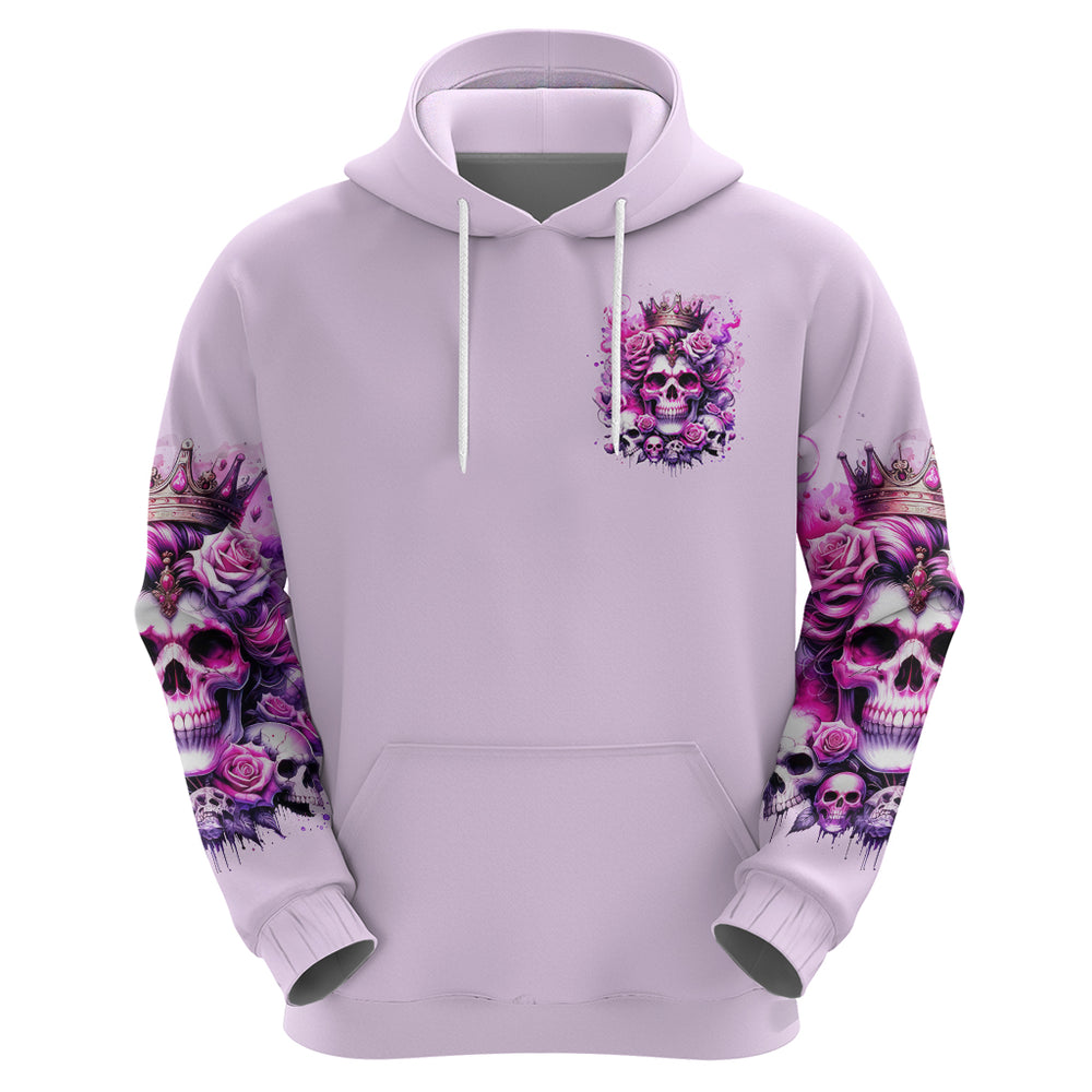Rose Skull Hoodie Bitch I'm The Fucking Queen DT01 Rose Skull Hoodie Bitch I'm The Fucking Queen DT01