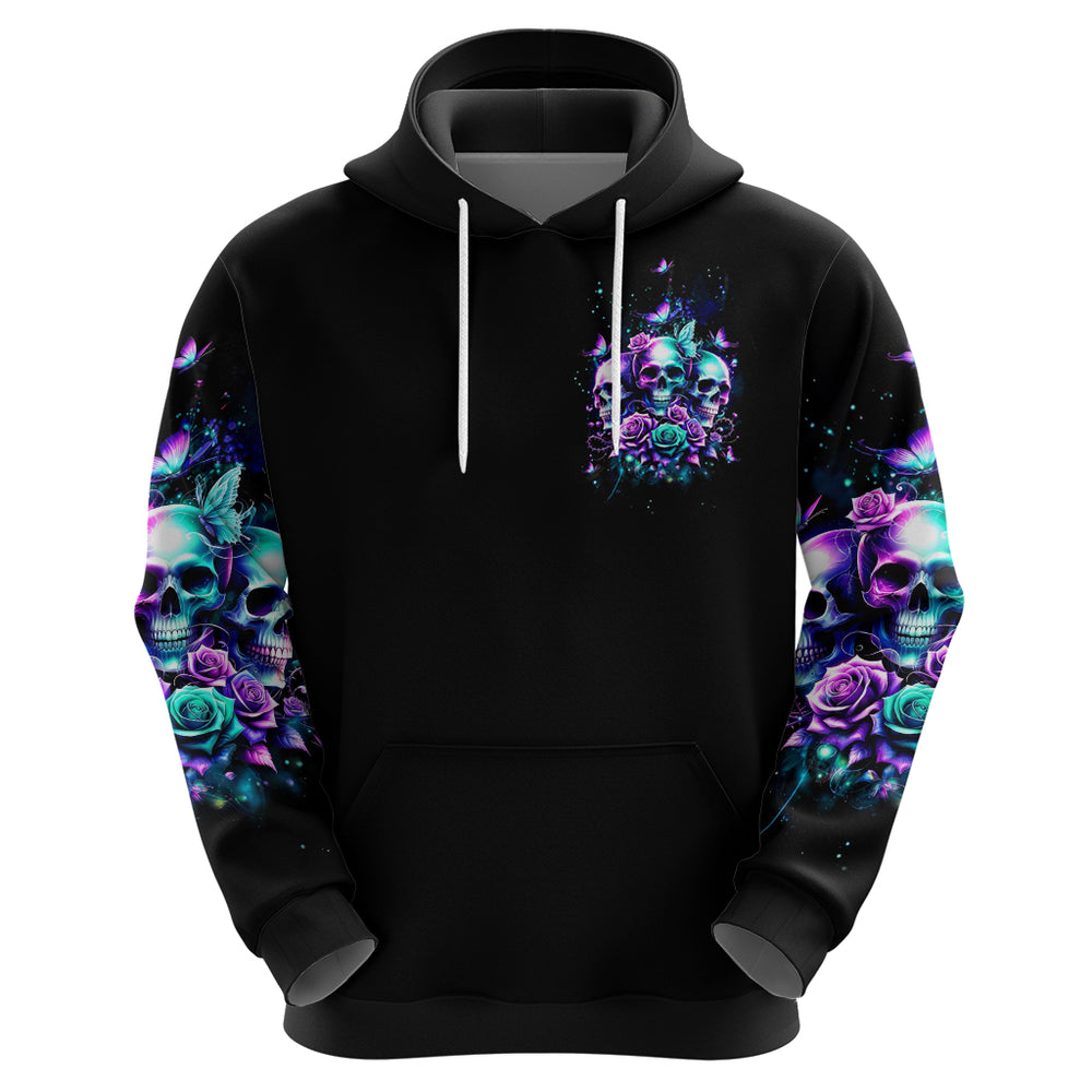 Rose Skull Hoodie Stuck Between IDK IDC And IDGAF DT01 Rose Skull Hoodie Stuck Between IDK IDC And IDGAF DT01