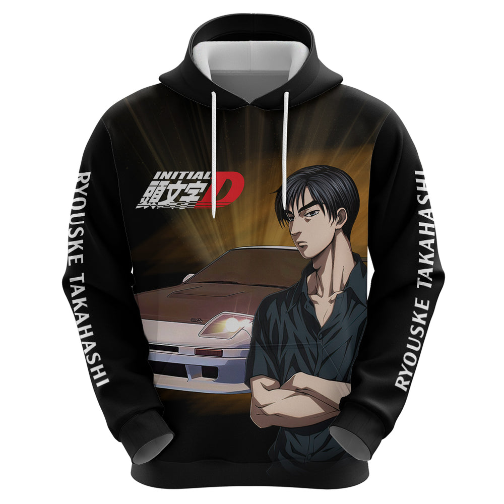 Ryouske Takahashi Initial D Hoodie Manga Mix Anime Style Ryouske Takahashi Initial D Hoodie Manga Mix Anime Style