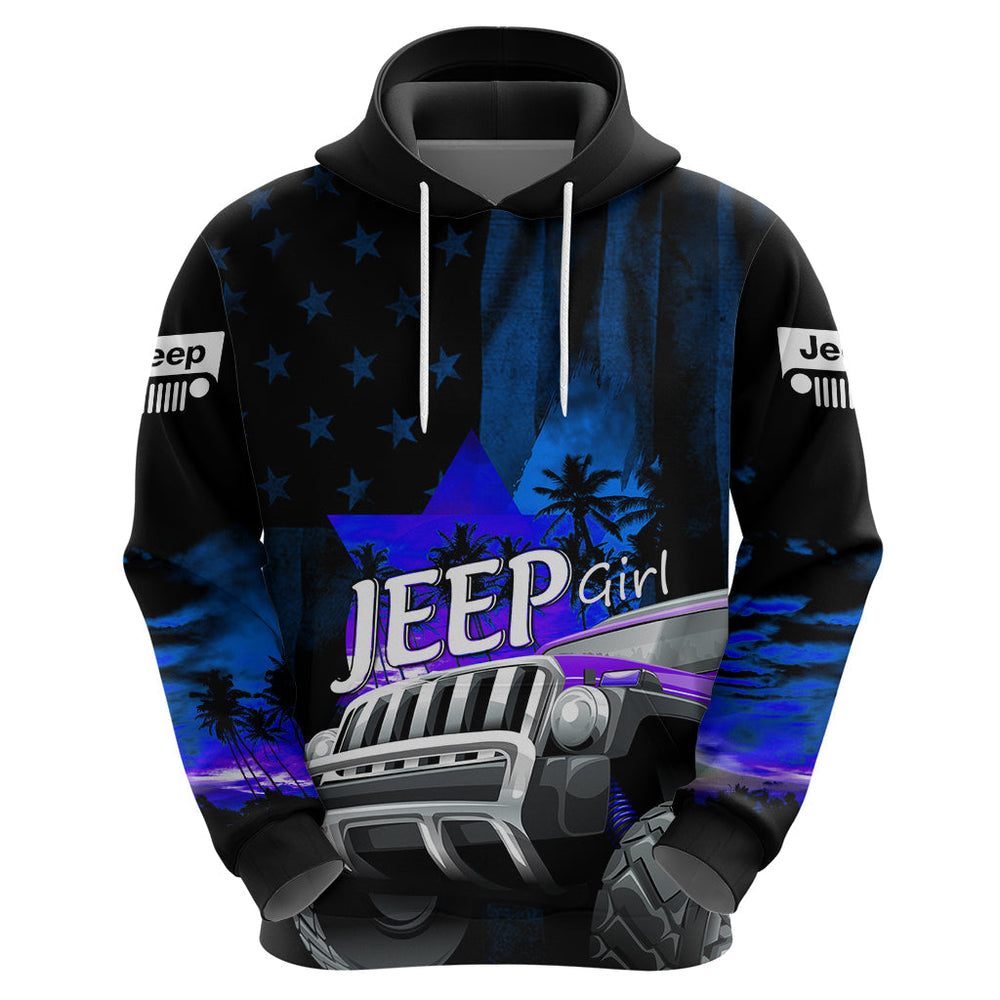 Blue Jeep Hoodie You Can Go Fast But I Can Go Anywhere Blue Jeep Hoodie You Can Go Fast But I Can Go Anywhere