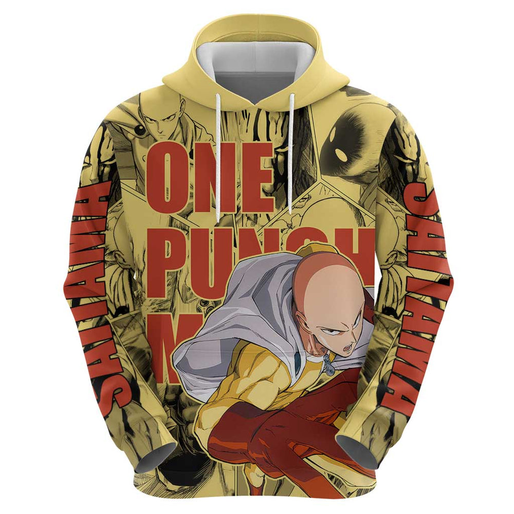 Saitama - One Punch Man Hoodie Anime Style Saitama - One Punch Man Hoodie Anime Style