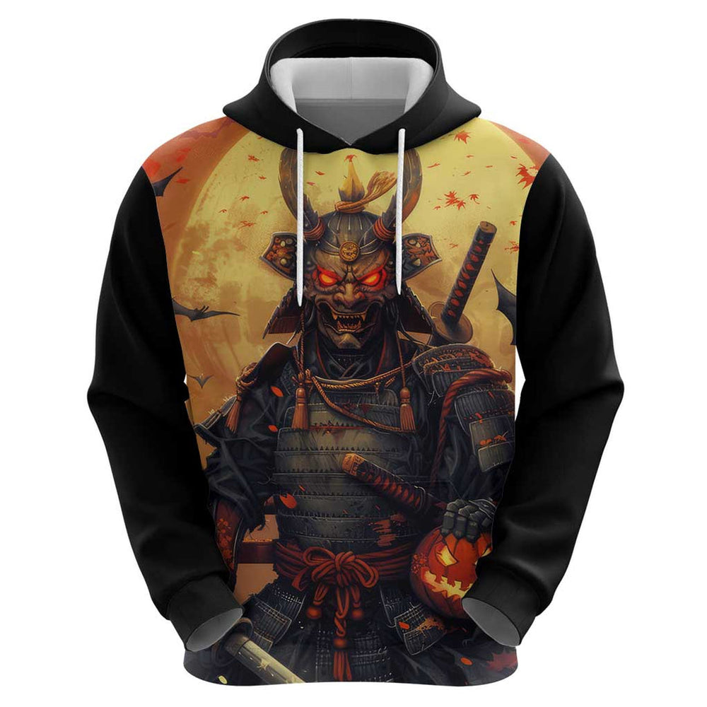 Samurai Halloween Hoodie Japan Art Style Samurai Halloween Hoodie Japan Art Style