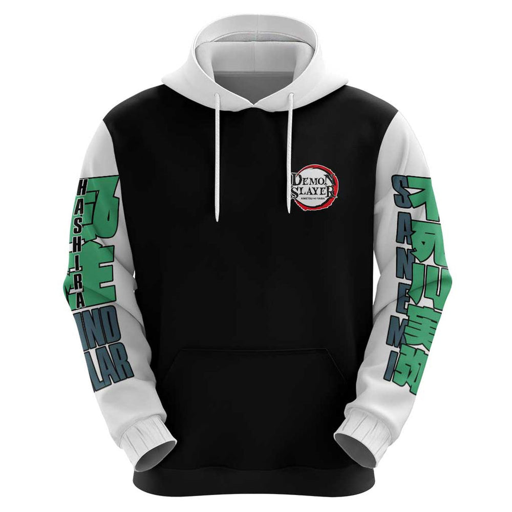 Sanemi Shinazugawa V2 Demon Slayer Hoodie Anime Style Sanemi Shinazugawa V2 Demon Slayer Hoodie Anime Style