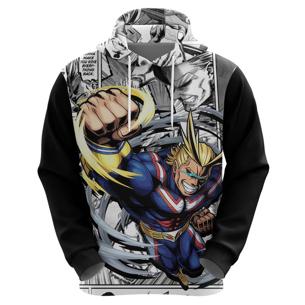 All Might Hoodie Manga Style All Might Hoodie Manga Style