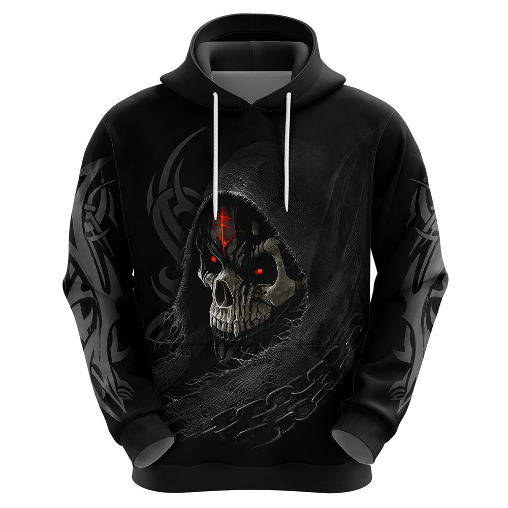 Skull Hoodie Black Reaper DT01 Skull Hoodie Black Reaper DT01