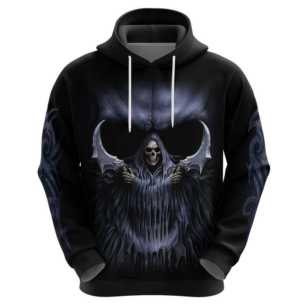 Skull Hoodie Purple Death Reaper DT01 Skull Hoodie Purple Death Reaper DT01
