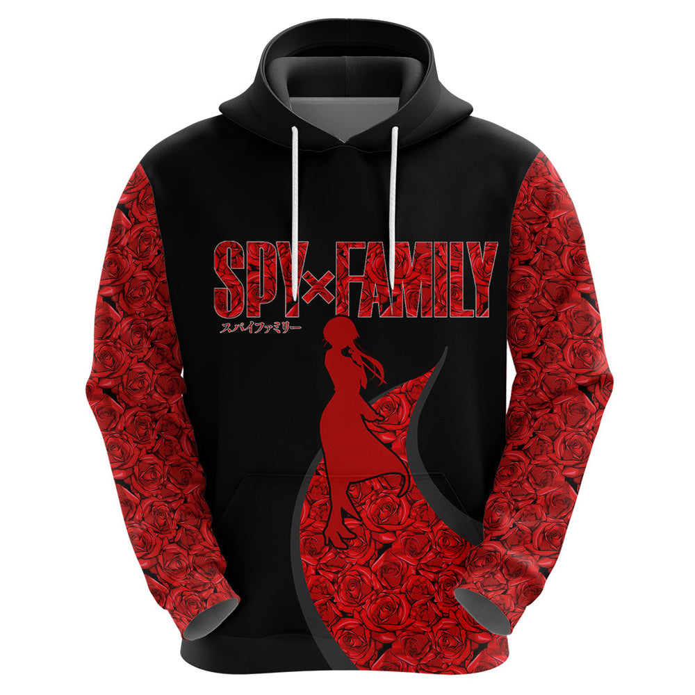 SpyxFamily Hoodie Thorn Princess Red Roses SpyxFamily Hoodie Thorn Princess Red Roses