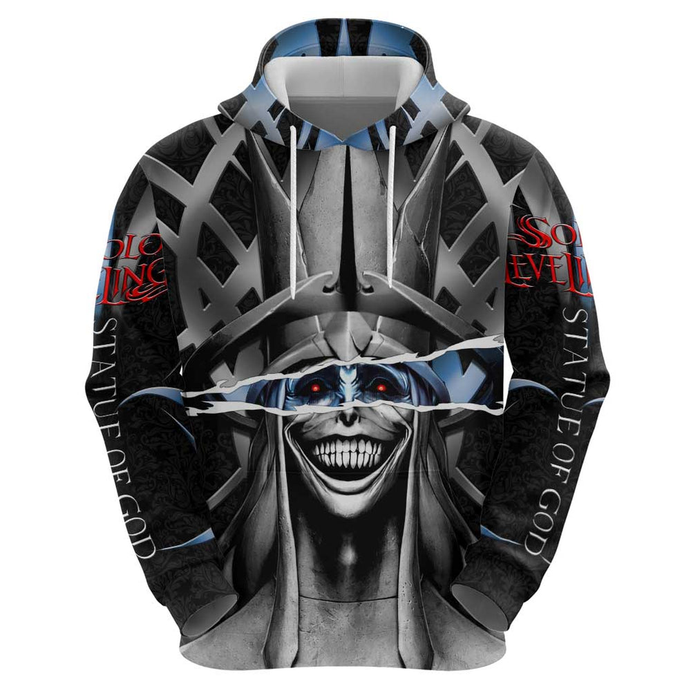 Statue of God Solo Leveling Hoodie Dark Surreal Gothic Style Statue of God Solo Leveling Hoodie Dark Surreal Gothic Style