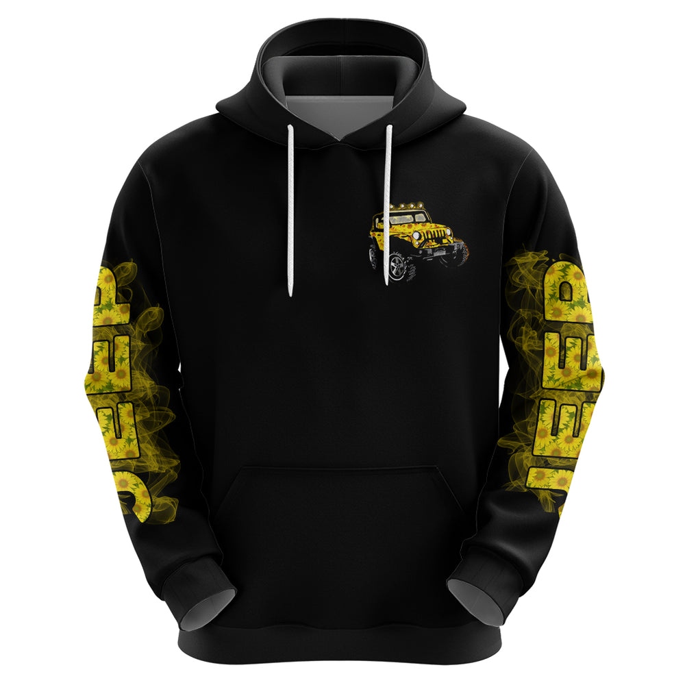 Sunflower Jeep Hoodie American Flag Sunflower Jeep DT01 Sunflower Jeep Hoodie American Flag Sunflower Jeep DT01