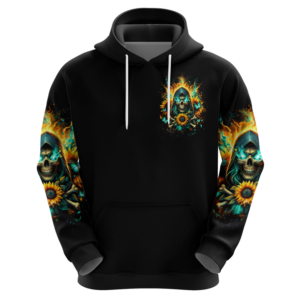 Sunflower Skull Hoodie I'm Blunt Because God Rolled Me That Way DT01 Sunflower Skull Hoodie I'm Blunt Because God Rolled Me That Way DT01