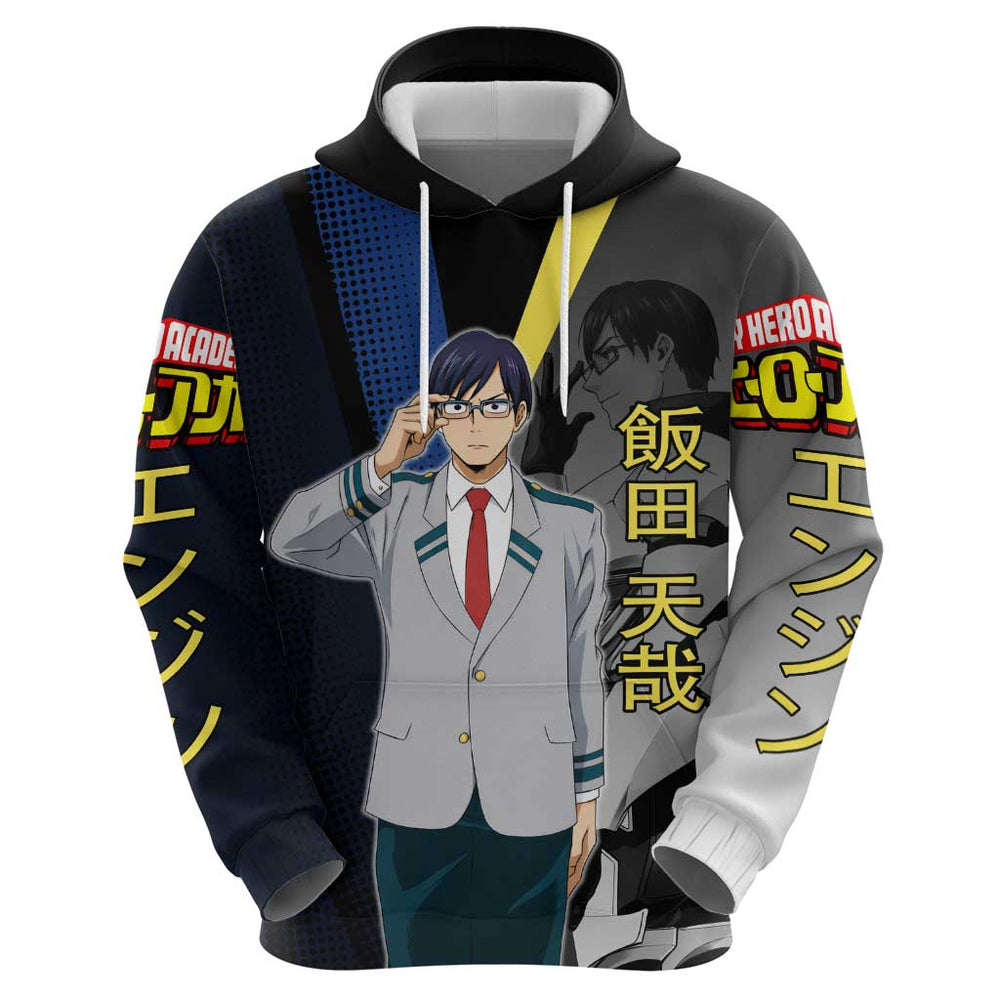 Tenya Iida Engine Hero Hoodie Japanese Comic Book Style Tenya Iida Engine Hero Hoodie Japanese Comic Book Style