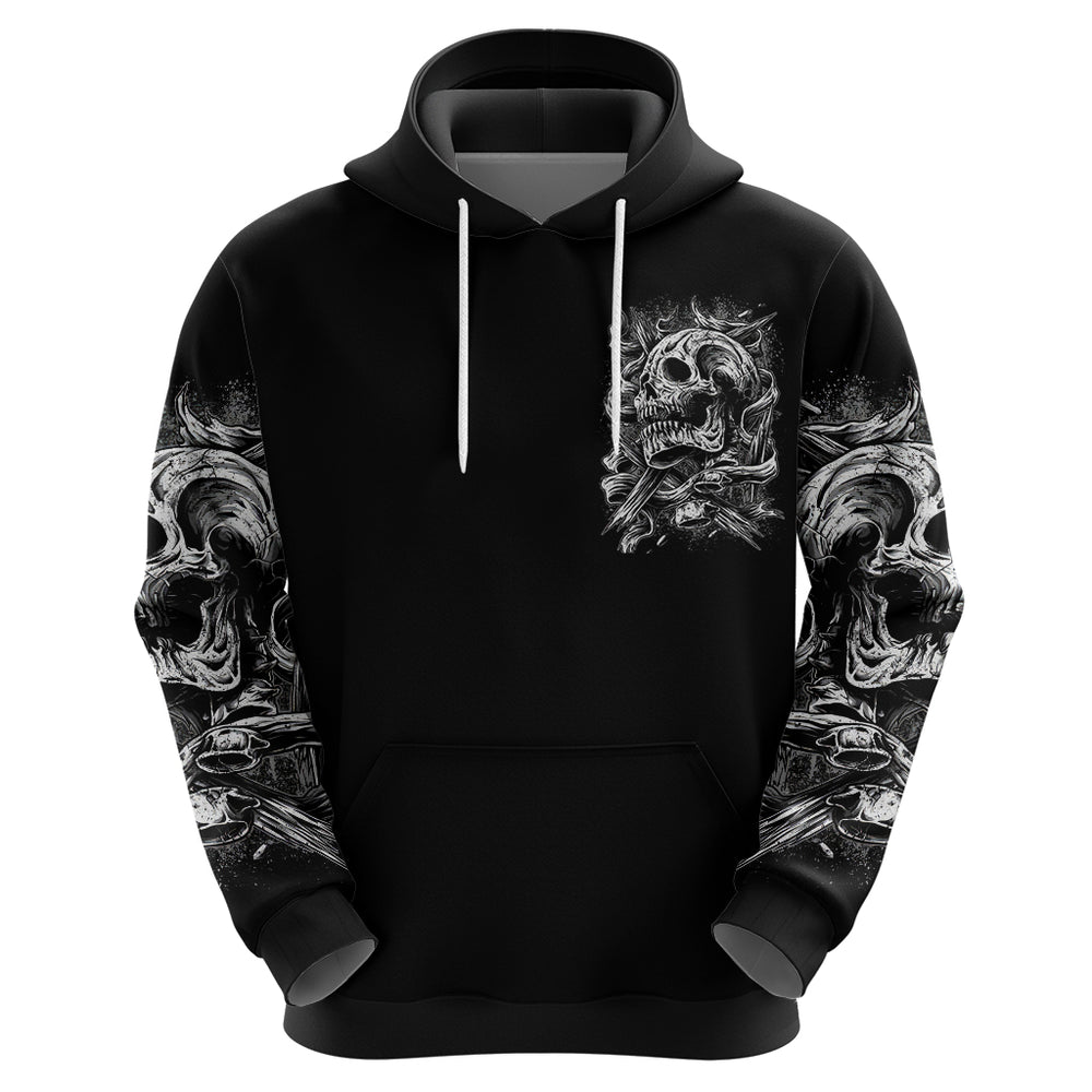 Three Skull Hoodie Stuck Between Idk Idc And Idgaf DT01 Three Skull Hoodie Stuck Between Idk Idc And Idgaf DT01