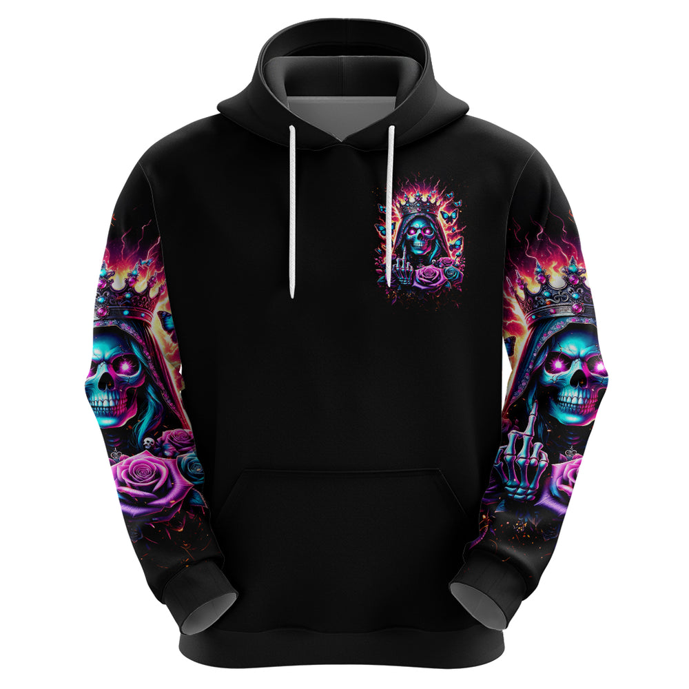 Thunder Skull Hoodie Bitch I'm Not A Princess I'm The Fucking Queen DT01 Thunder Skull Hoodie Bitch I'm Not A Princess I'm The Fucking Queen DT01