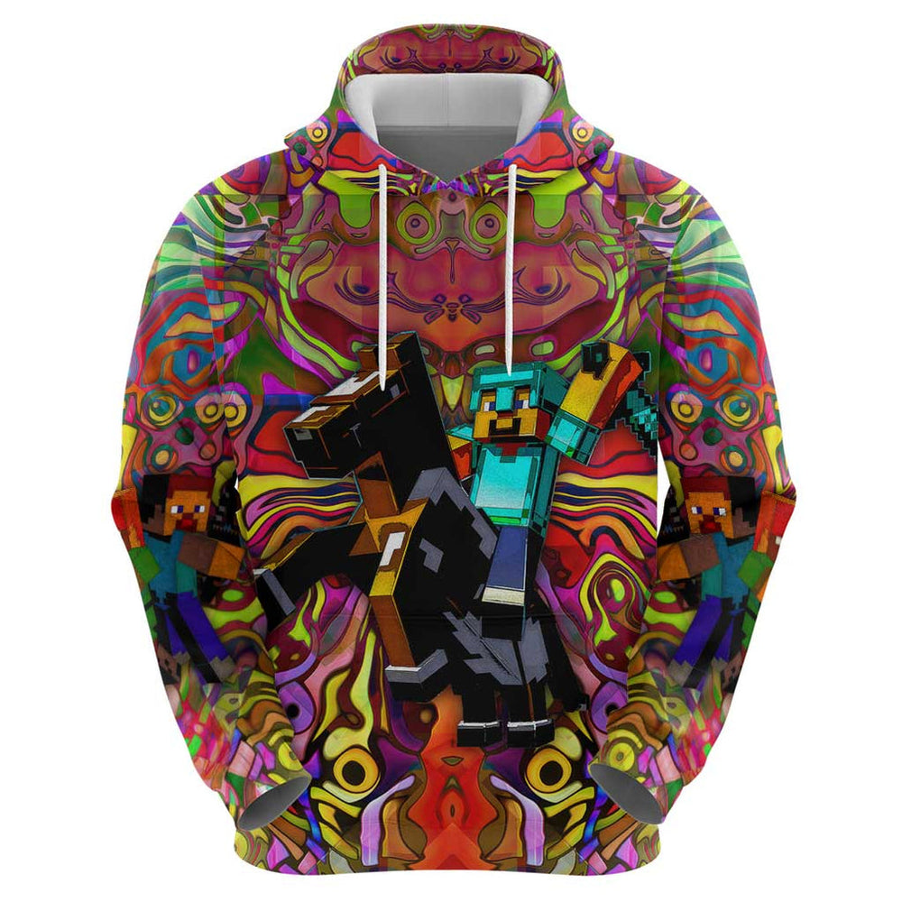 Trippy Minecraft Hoodie Trippy Style Trippy Minecraft Hoodie Trippy Style