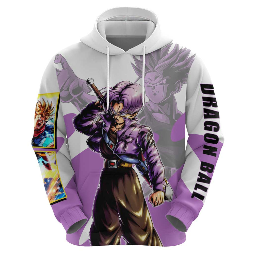 Trunks Time Warrior Hoodie Dynamic Anime Sword Style Trunks Time Warrior Hoodie Dynamic Anime Sword Style