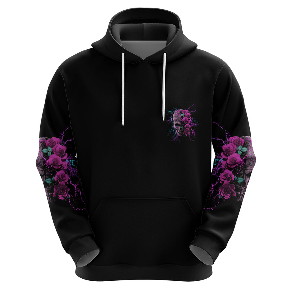 Underestimate Me Rose Skull Hoodie Underestimate Me Rose Skull Hoodie