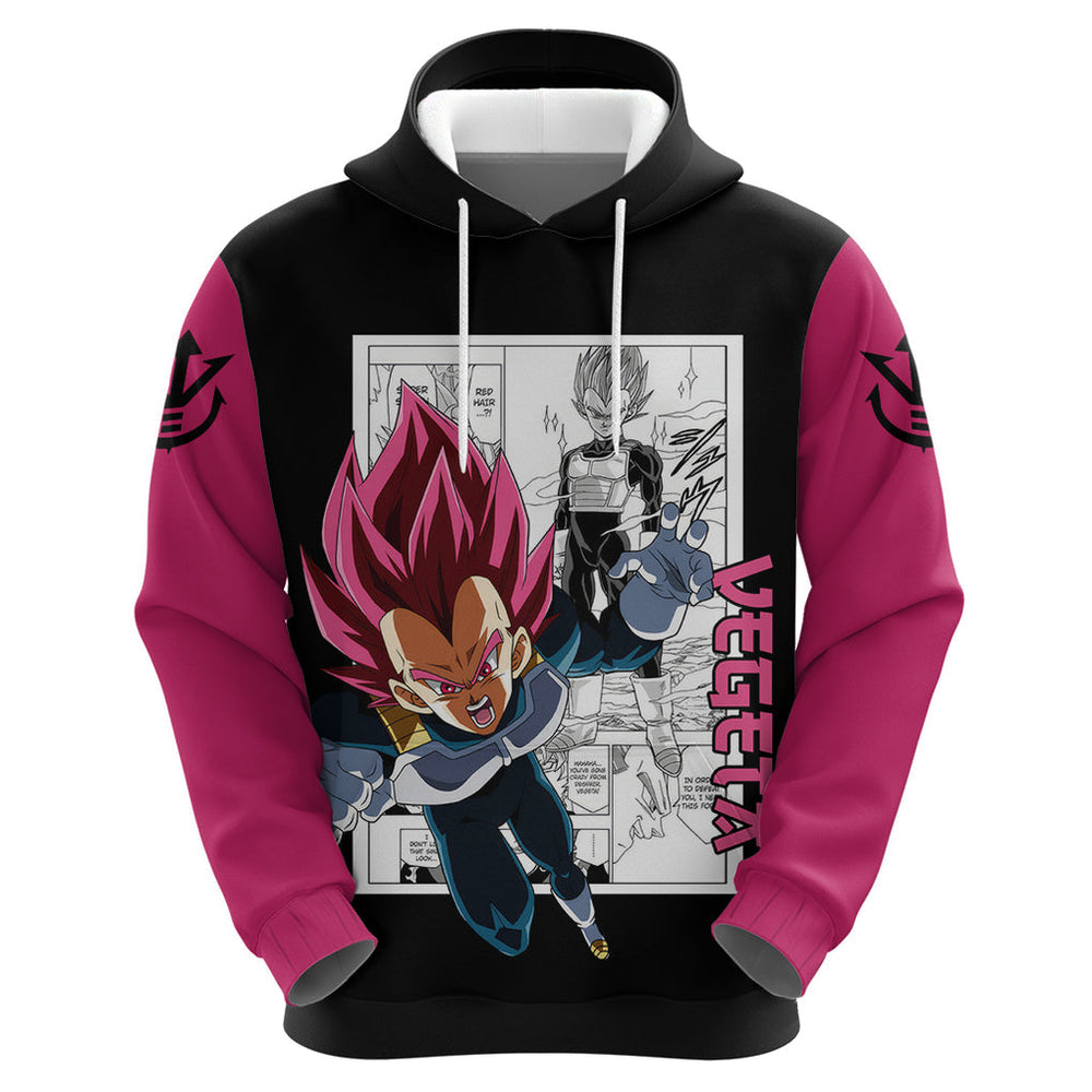 Vegeta God Hoodie Dragon Ball Mix Anime Manga Vegeta God Hoodie Dragon Ball Mix Anime Manga