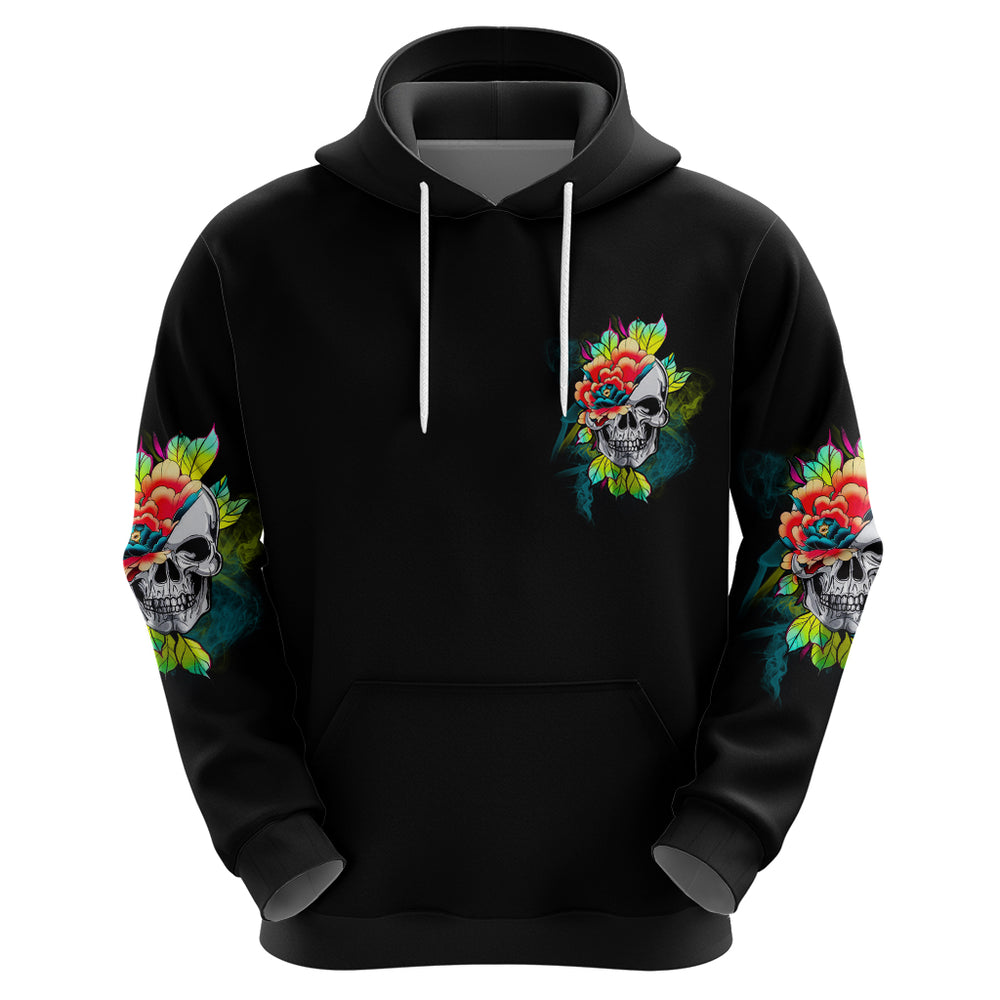 Warning This Tattooed Girl Flower Hoodie Warning This Tattooed Girl Flower Hoodie