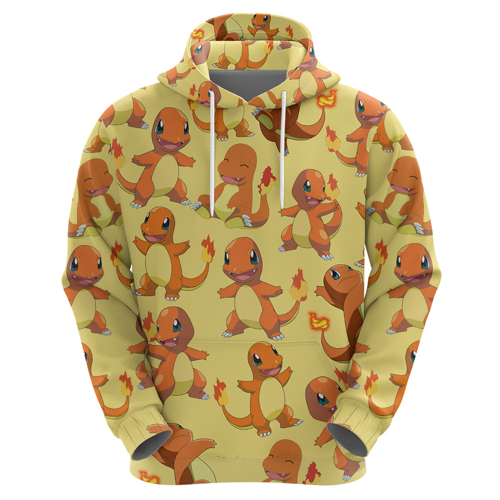 Charmander Pattern Style Hoodie Charmander Pattern Style Hoodie