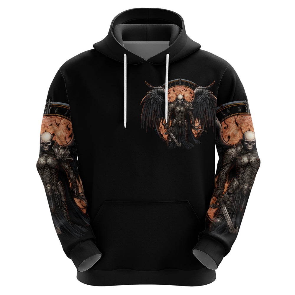 Warrior Skull Hoodie Warriors Are The One Who Always Fight DT01 Warrior Skull Hoodie Warriors Are The One Who Always Fight DT01