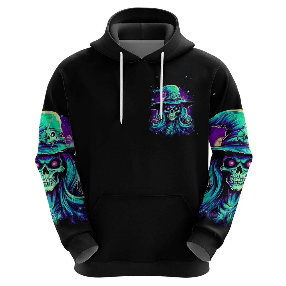 Witch Skull Hoodie Skull Witch Hello Darkness My Old Friend DT01 Witch Skull Hoodie Skull Witch Hello Darkness My Old Friend DT01