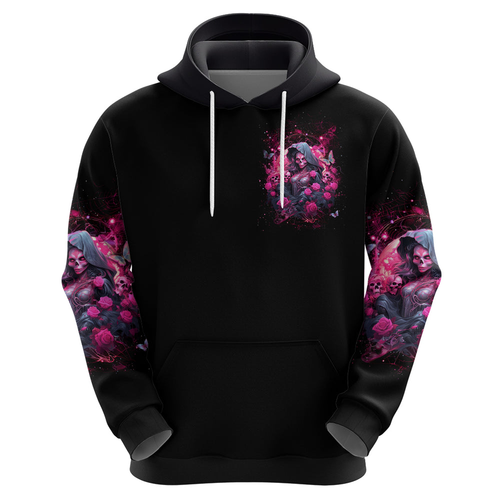 Witch Skull Hoodie They Whispered To Her You Cannot Withstand The Storm DT01 Witch Skull Hoodie They Whispered To Her You Cannot Withstand The Storm DT01