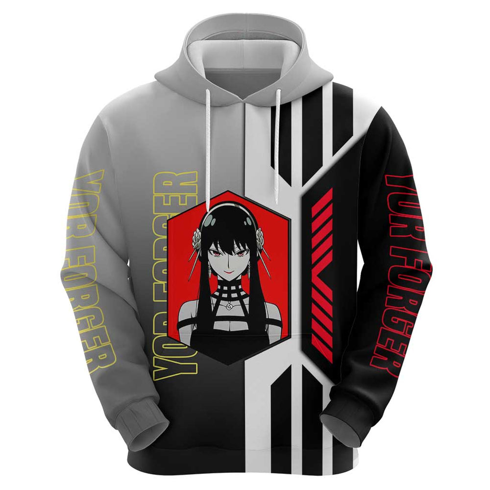 Yor Forger from Spy x Family Hoodie with Cool Posing and Character Design Yor Forger from Spy x Family Hoodie with Cool Posing and Character Design
