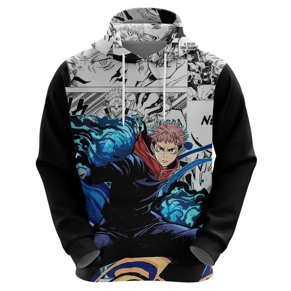 Yuji Itadori - Jujutsu Kaisen Hoodie Manga Style Yuji Itadori - Jujutsu Kaisen Hoodie Manga Style