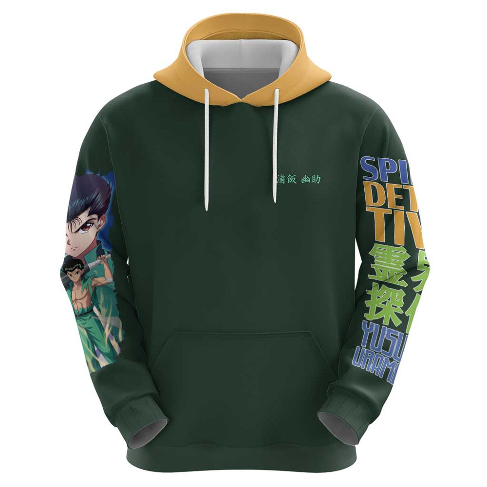 Yusuke Urameshi V4 Yuyu Hakusho Hoodie Japan Anime Style Yusuke Urameshi V4 Yuyu Hakusho Hoodie Japan Anime Style