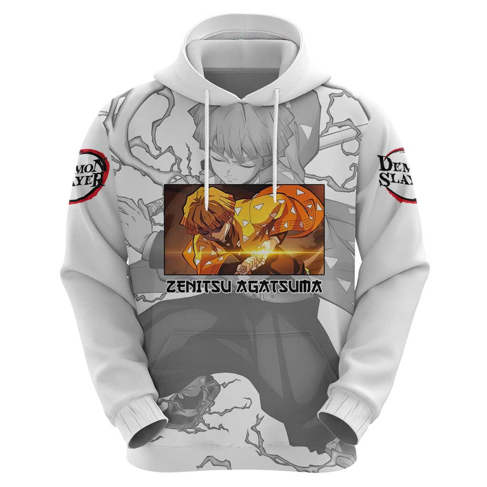 Zenitsu Agatsuma - Demon Slayer Hoodie Anime Style Zenitsu Agatsuma - Demon Slayer Hoodie Anime Style