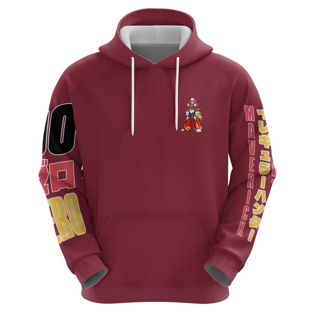 Zero Mega Man Hoodie Anime Style Zero Mega Man Hoodie Anime Style