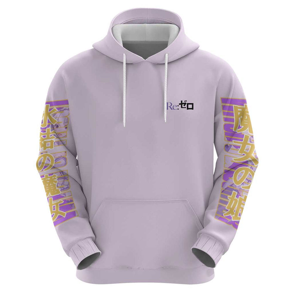 Emilia Re Zero Hoodie Anime Style Emilia Re Zero Hoodie Anime Style