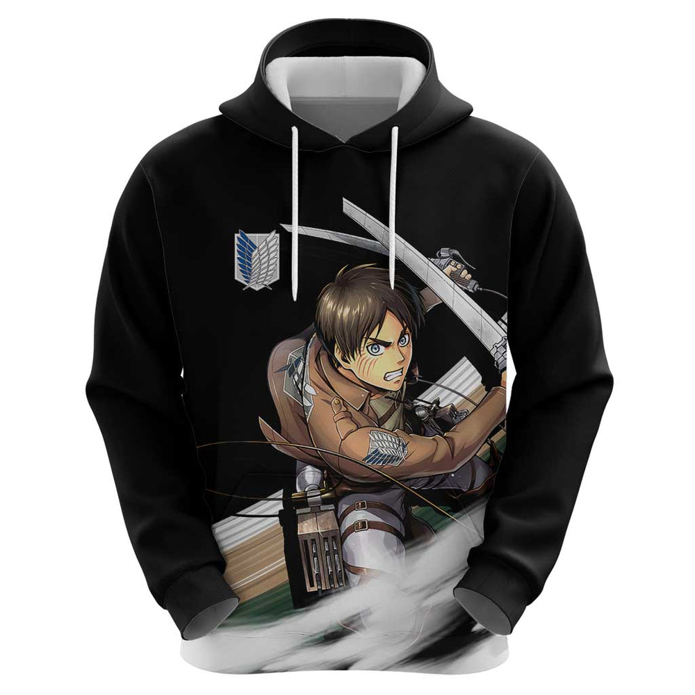 Eren Yeager - Attack On Titan Hoodie Anime Style Eren Yeager - Attack On Titan Hoodie Anime Style