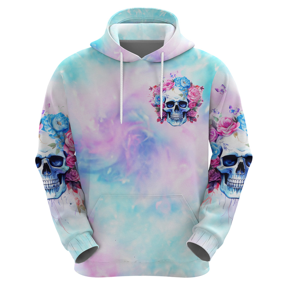 Flower Skull Hoodie I'm Not Anti-Social I'm Just Not User Friendly DT01 Flower Skull Hoodie I'm Not Anti-Social I'm Just Not User Friendly DT01