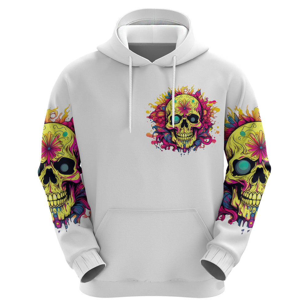Flower Skull Hoodie Judge Me When You're Perfect Otherwise Shut Up DT01 Flower Skull Hoodie Judge Me When You're Perfect Otherwise Shut Up DT01