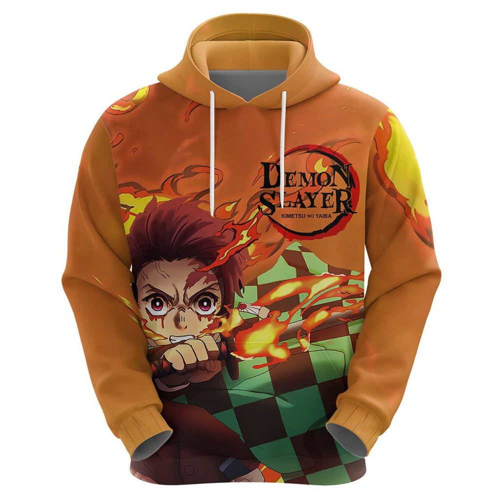 Anime Demon Slayers Kamado Tanjiro Hoodie Hinokami Kagura Anime Demon Slayers Kamado Tanjiro Hoodie Hinokami Kagura