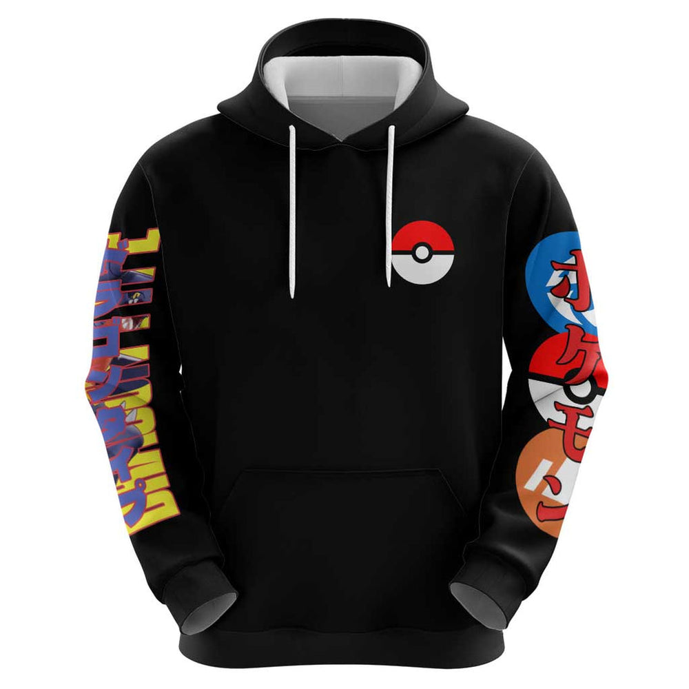 Garchomp Poke Hoodie Anime Style Garchomp Poke Hoodie Anime Style