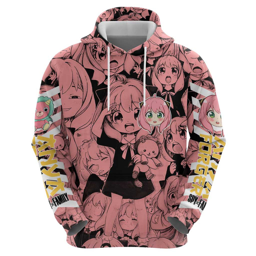 Anya Forger Bond Spy x Family Hoodie Anime Mix Manga Style Anya Forger Bond Spy x Family Hoodie Anime Mix Manga Style