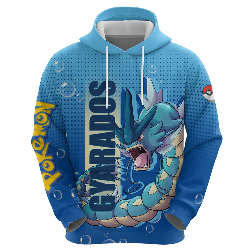 Gyarados from Pok Hoodie with Water Type Power and Fierce Design Gyarados from Pok Hoodie with Water Type Power and Fierce Design