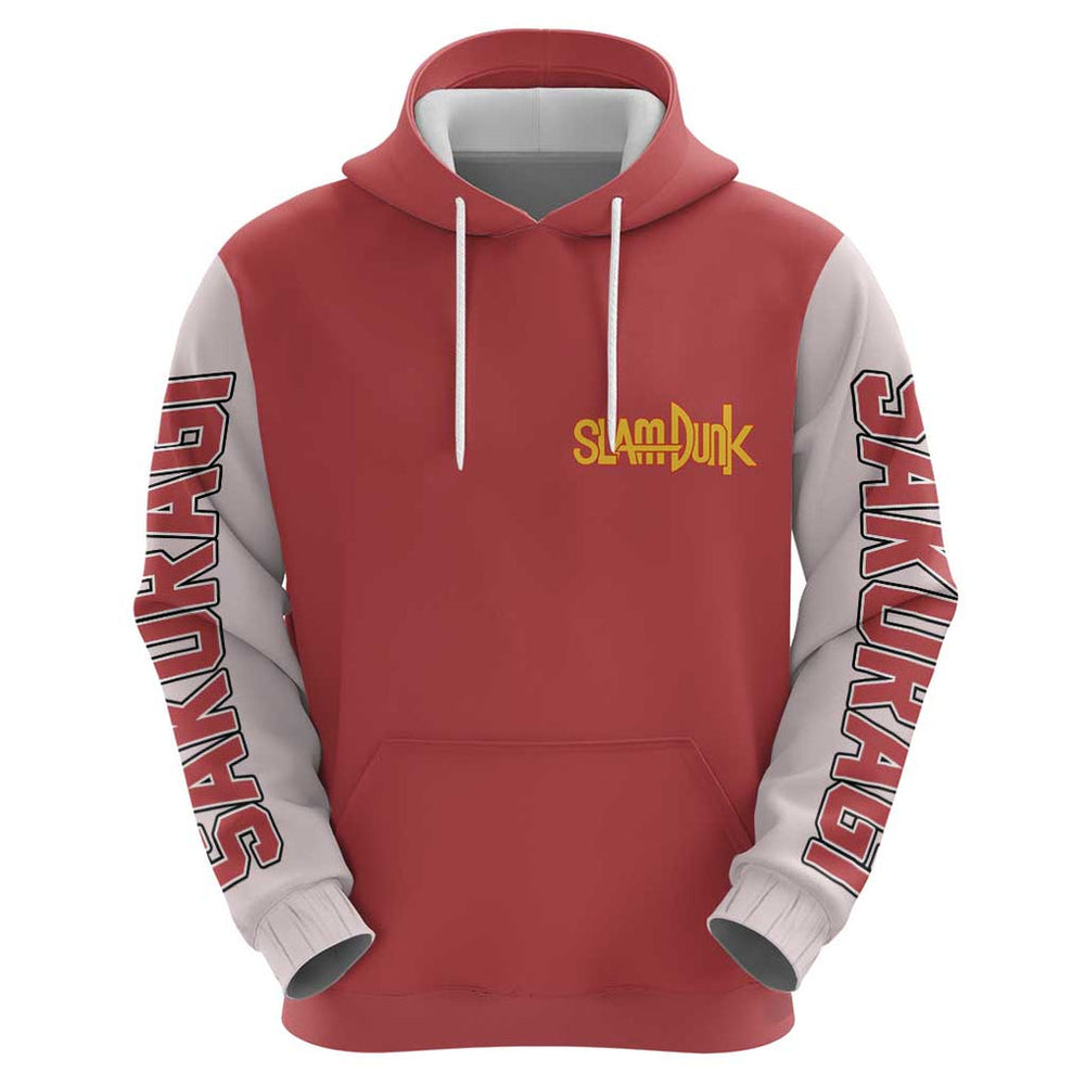 Hanamichi Sakuragi Slam Dunk Hoodie Japan Anime Style Hanamichi Sakuragi Slam Dunk Hoodie Japan Anime Style