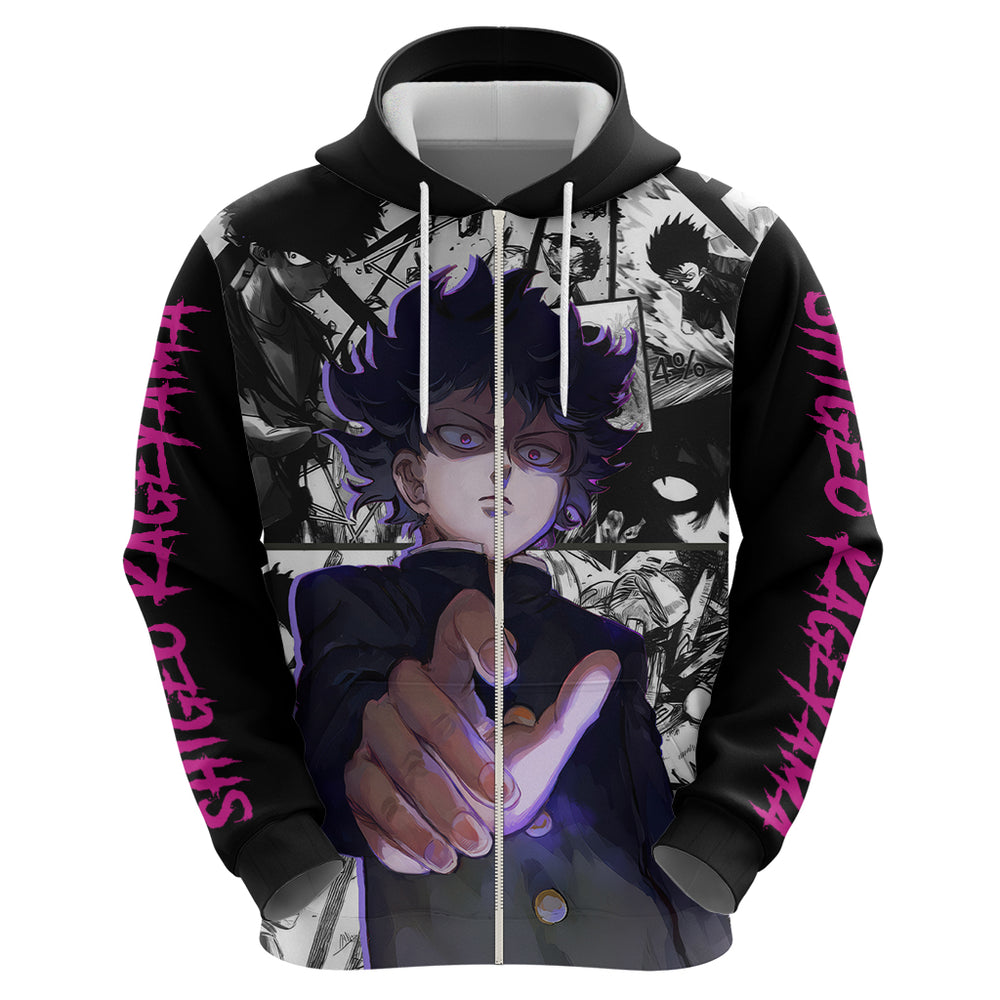 Arataka Reigen Mob Psycho 100 Hoodie Anime Style Art Arataka Reigen Mob Psycho 100 Hoodie Anime Style Art