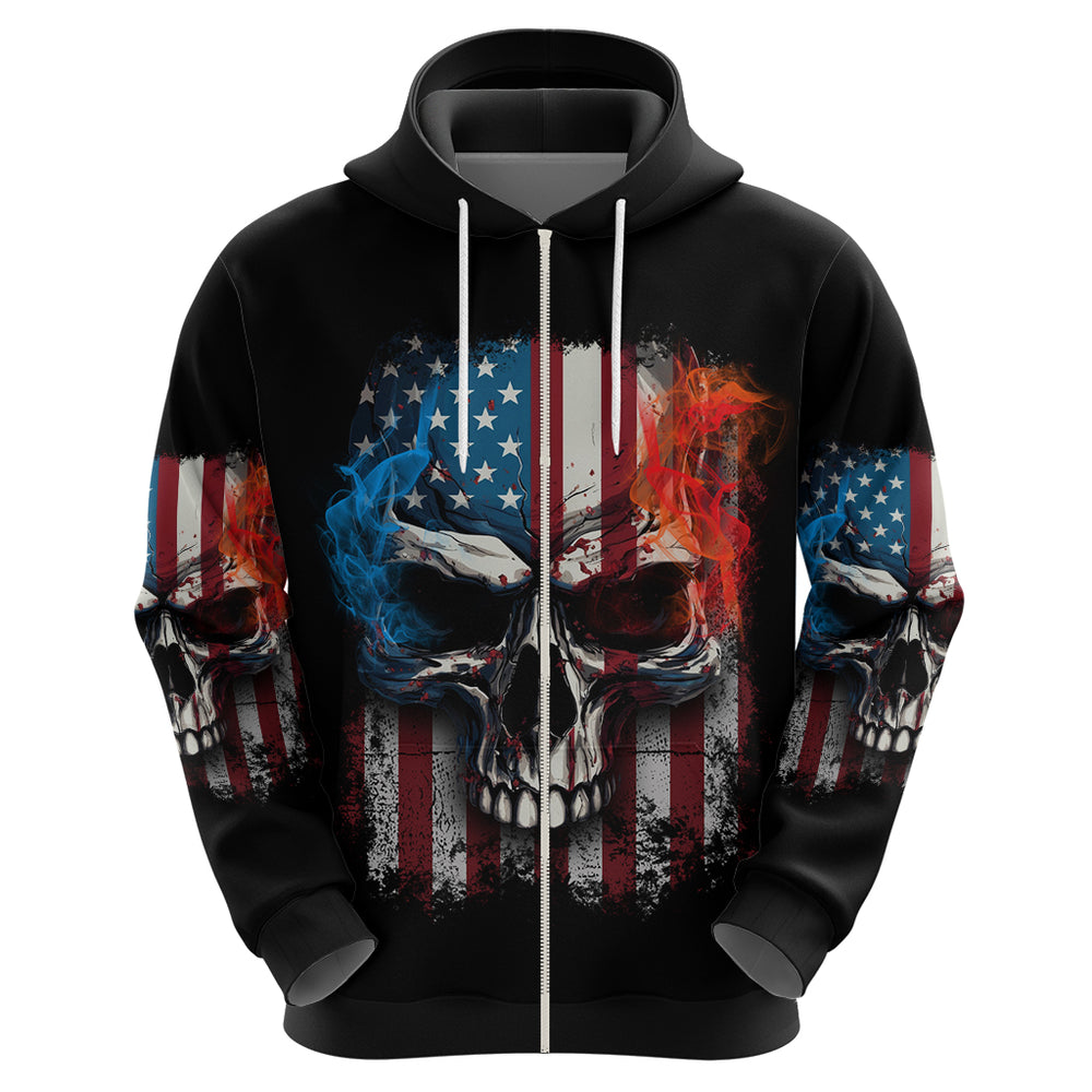 I Have Three Sides Skull Flag Hoodie I Have Three Sides Skull Flag Hoodie