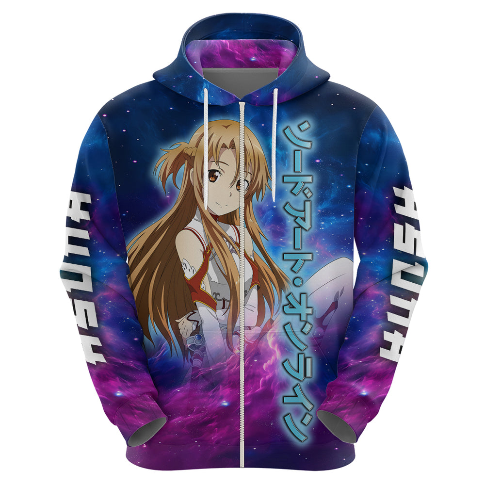 Asuna Hoodie Sword Art Galaxy Style Asuna Hoodie Sword Art Galaxy Style