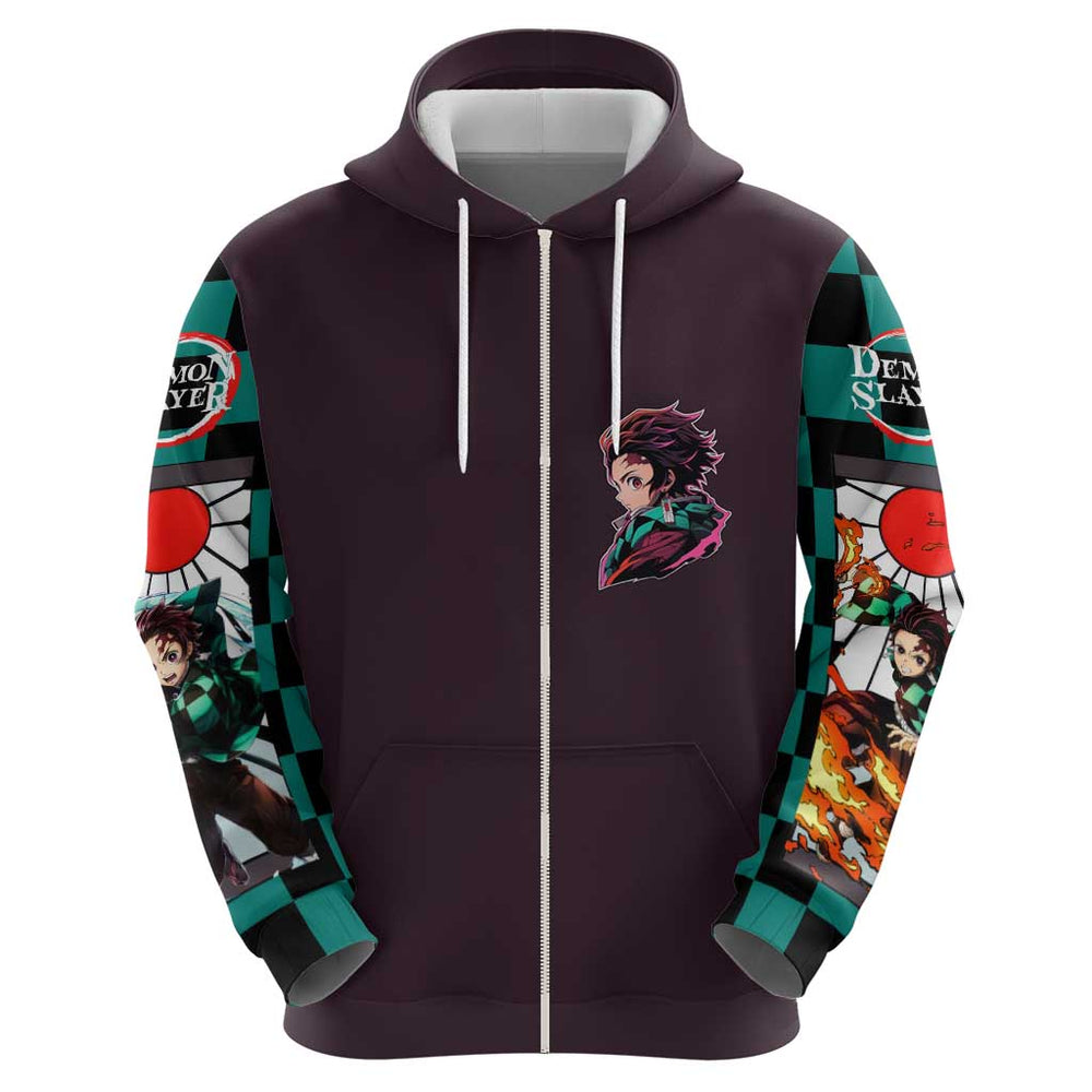 Kamado Tanjiro Demon Slayer Hoodie Anime Style Kamado Tanjiro Demon Slayer Hoodie Anime Style