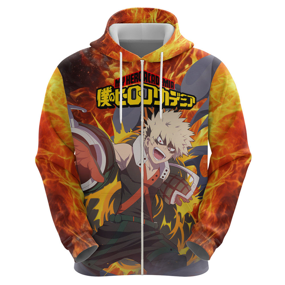 Katsuki Bakugou - My Hero Academia Hoodie Anime Style Katsuki Bakugou - My Hero Academia Hoodie Anime Style