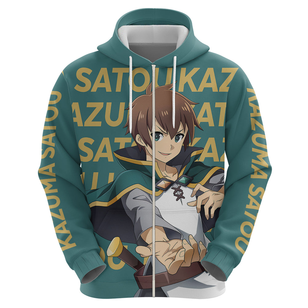 Kazuma Satou KonoSuba Hoodie Anime Style Kazuma Satou KonoSuba Hoodie Anime Style