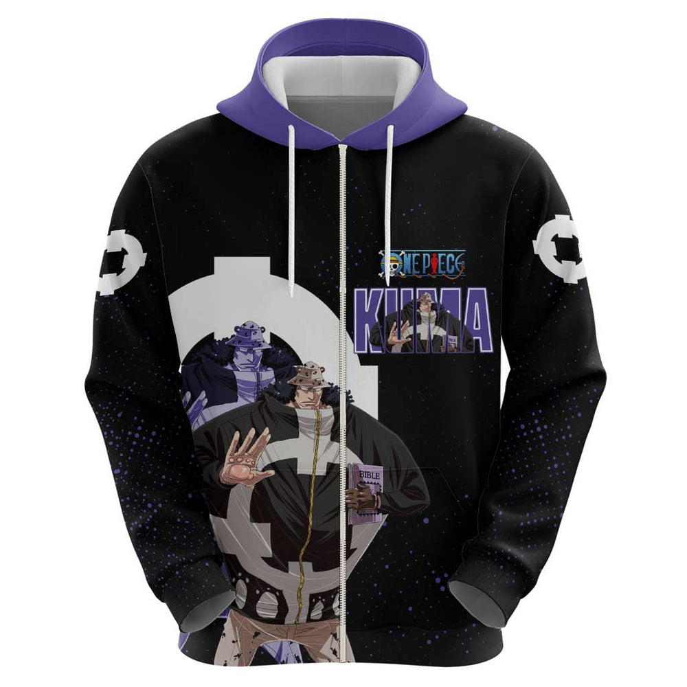 Kuma One Piece Hoodie Retro Comic Dot Aesthetic Kuma One Piece Hoodie Retro Comic Dot Aesthetic