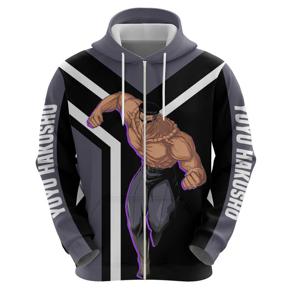 Kurama Yu Yu Hakusho Hoodie with Human Form and Calm Focused Pose Design Kurama Yu Yu Hakusho Hoodie with Human Form and Calm Focused Pose Design