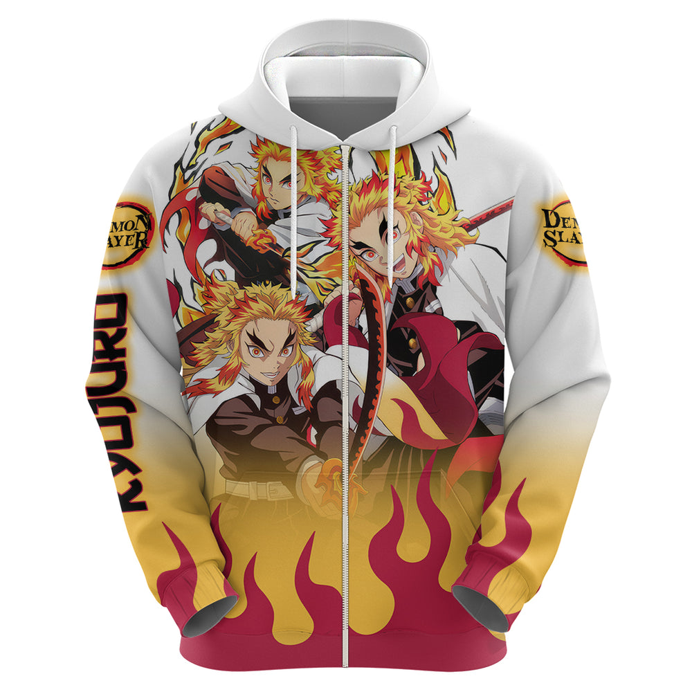Kyojuro Rengoku - Flame Hashira Anime Hoodie Kyojuro Rengoku - Flame Hashira Anime Hoodie